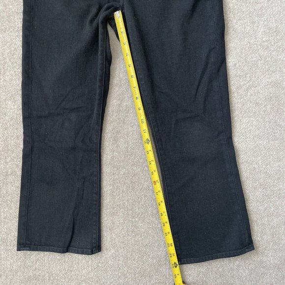 L'Agence Jeans Womens 27 Black Cropped Bootcut Stretch Denim Pants Designer - Picture 8 of 11